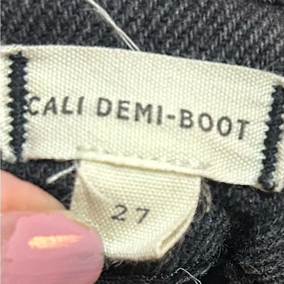 Madewell Black Cali Demi-Boot Size 27 Denim - Picture 7 of 9